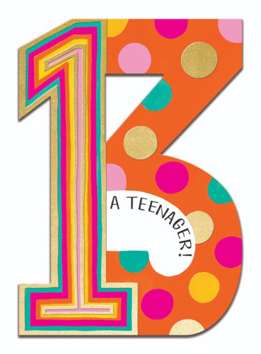 Picture of 13 A TEENAGER BIRTHDAY CARD